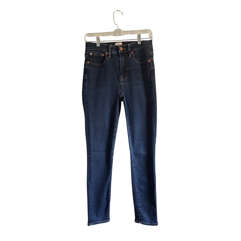 J.Crew 9 High-Rise Toothpick Skinny Jeans Dark Indigo Wash Women‎ Size 26